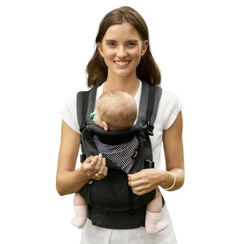 GROWNSY Baby Carrier, All Season Design with Adjustable Mesh Panel, Ergonomic Infant Carrier Wraps with Lower & Upper Buckle, Newborn to Toddler (7-44