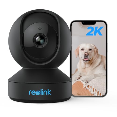Reolink WLAN Überwachungskamera Innen, 2K 3MP Hund Haustier Kamera Babyphone, 355° Schwenk&50°Neigung, IR-Nachtsicht, 2-Wege-Audio, Baby Monitor mi