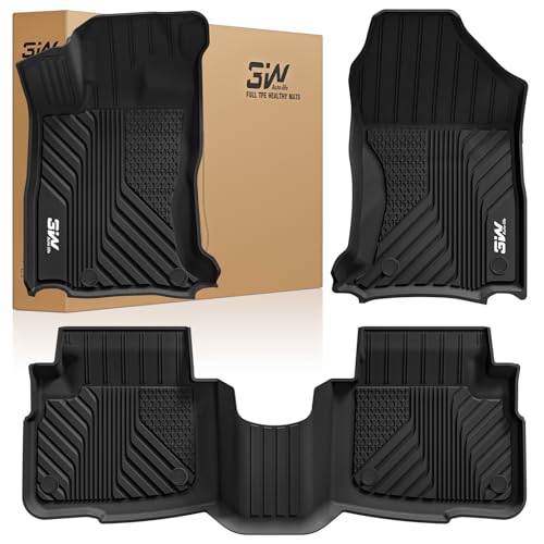 3W Floor Mats Fit for Subaru Outback & Legacy 2020-2024 2025 TPE All Weather Custom Fit Floor Liner for Subaru Outback & Legacy 1st and 2nd Row Car Ma