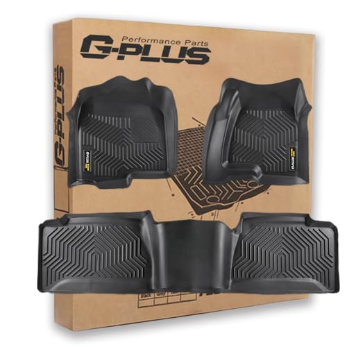 G-PLUS Floor Mats 3pcs Compatible with Chevy Silverado GMC Sierra 1500 1999-2006 & 1500 Classic 2007, Fit Silverado Sierra 2500 2001-2004, 2WD 4WD Ext