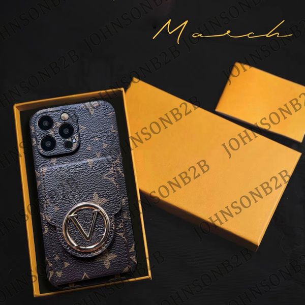 Designer iPhone Phone Case 16 15 14 13 Pro Max Hi Quality Leather Card Holder Purse 18 17 16pro 15pro 14pro 13pro 12 11 Plus Cases with Box