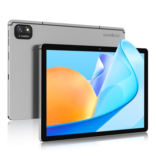 kinstone Tablet PC 10,1 Zoll, Gaming Tablet Okta Core 8GB RAM 256GB ROM, WLAN 2.4G+5G, IPS FHD 1920x1200 Auflösung 5MP+8MP Kamera,7600mAh,Geschenke f