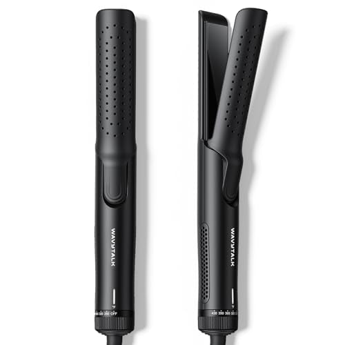 Wavytalk Airflow Styler Curling Iron, Cool Curl, 360° Cool Air Lock in Style for Lasting Curls, Reduces Damage, 2 in 1 Hair Straightener and Curler,