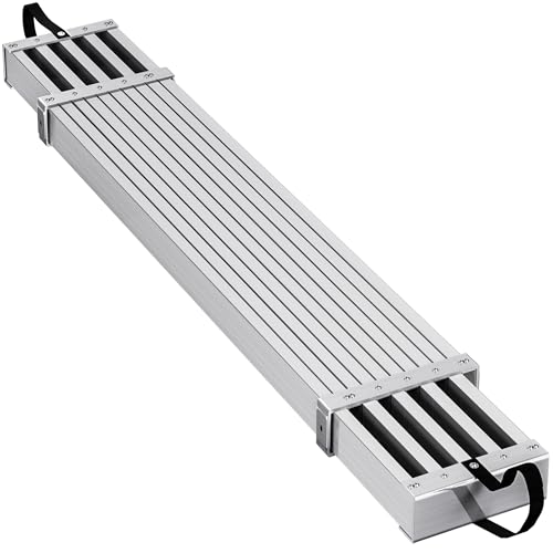 YITAHOME 8-13ft Telescoping Aluminum Work Plank Extension Scaffolding Plank 440lb Capacity Scaffold Ladder Accessory
