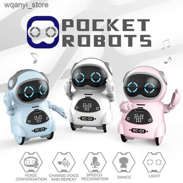 Electronics Robots Pocket voice robot toy interactive voice recognition singing dancing speaking storytelling mini intelligent robot L240910