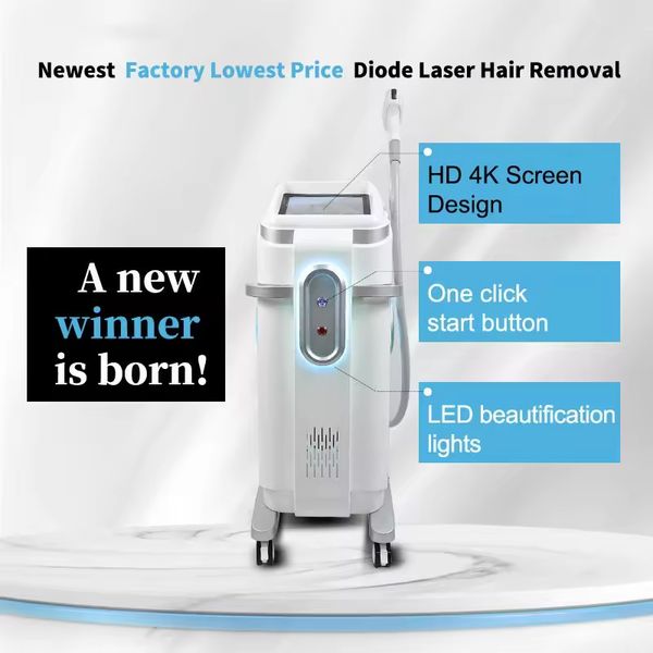 Professional Ice Freezing System Skin Care Smart Diode Laser Hair Removal Machine Whitening Pore Shrinking Skin Rejuvenation Beauty Equipmen