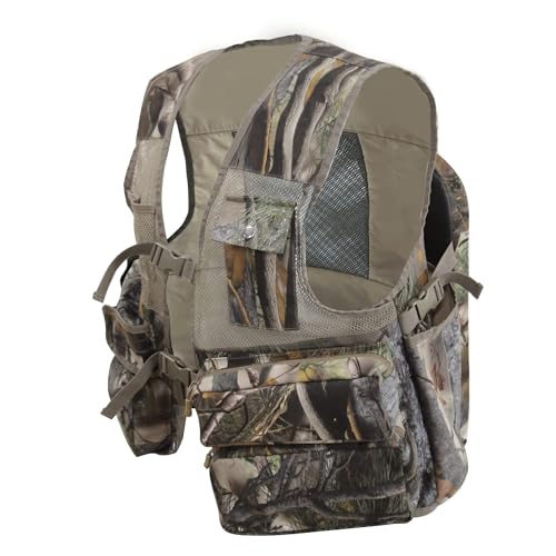 MDSTOP Turkey Vest with Detachable Seat Cushion, Turkey Hunting Vest with Game Pouch, Hunting Gear for Turkey Dove and Upland Bird Hunting(Camo)