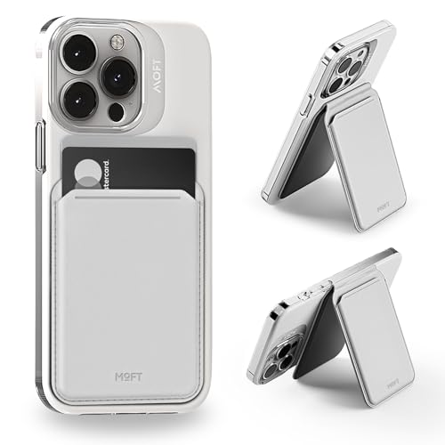 MOFT MagSafe Wallet Card Holder, Fit 1-2 Cards, Adjustable Magnetic Wallet Stand with Open ID Window, Quick Access Flash Phone Stand for iPhone 16-15-