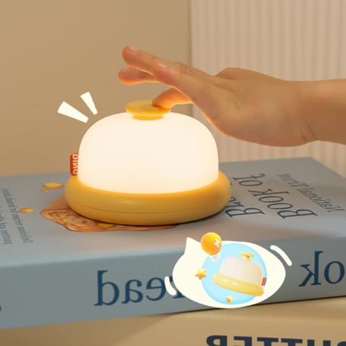 Fun Night Light, Dimmable Night Lamp for Bedroom, USB Rechargeable Lamps 15min Delay-off Kids Toddler Nursery Bedside Nightlight, Stress Relief Toy fo