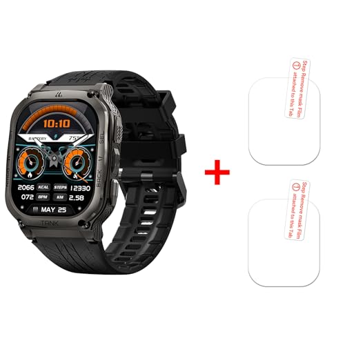 KOSPET Tank M3-M3 Ultra GPS Smartwatch with Tempered Glass Screen Protector(2 Pack)