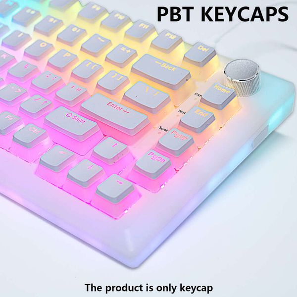 PBT Pudding Keycaps 129 keys Keycap OEM Profile Key cap For nical Keyboard kit Mx Switch RGB backlit 87 104 Gamer Keyboards