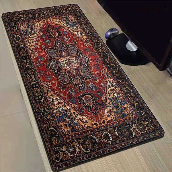 Mouse Pad Desktop Office Accessories Prayer Rug Persian Carpet Mouse Mat Gamer Computer Desk Accessory Keyboard Mousepad Company Y240821