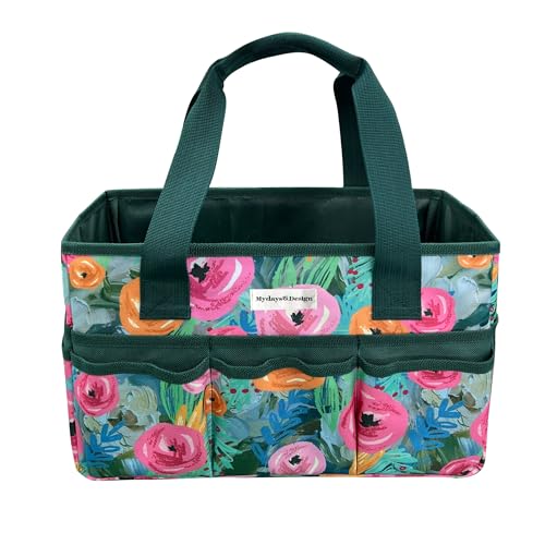 MYDAYS Design Scrapbooking Storage,Craft Organizer Tote Bag, Art Storage Caddy with Multiple Pockets Storage Containers for Art,Craft,and Office Suppl