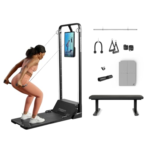 Speediance Smart Home Gym System, Multifunctional Smith Machine Home Gym Power Cage, Portable Cable Machine for Home Workout, Full Body Strength Train
