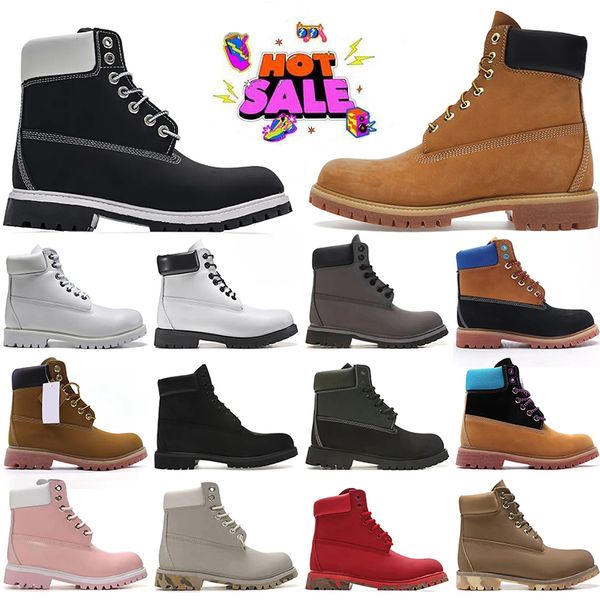 Top Quality Martin Cowboy Cowgirl Designer Hiking Shoes Luxury Waterproof Leather Winter Boots Womens Mens Platform Classic Motorcycle Outdo