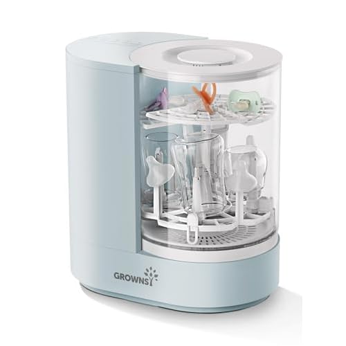 GROWNSY DeepClean Bottle Washer Pro, Baby Bottle Washer and Sterilizer and Dryer, Effortless Washing Machine for Bottle Cleaner, Pump Parts, Pacifiers