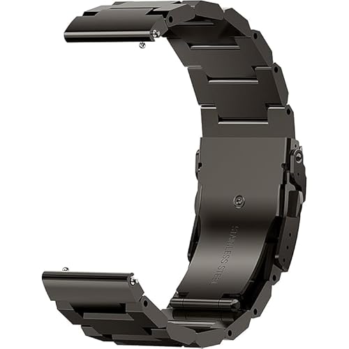 KOSPET 22mm Metall Armband für Fossil Collider HR-TANK T2, T3,M2, M3, T3 Ultra，M3 Ultra Smartwatch (Schwarz)