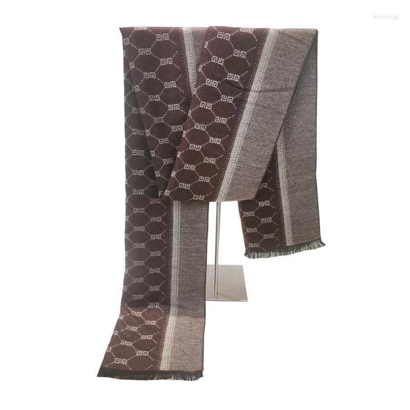 Scarves Winter Scarf Men High Quality Fashion Business Brand Cashmere Soft Luxury Design Mens Shawls Wraps Male Bufandas