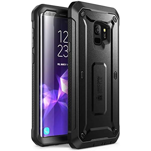SUPCASE Unicorn Beetle Pro Rugged Case for Galaxy S9 with Screen Protector - Black