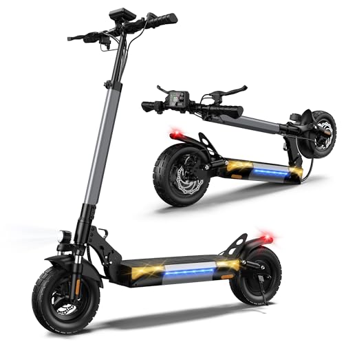 iScooter iX3-iX4 Electric Scooter, 10" Off Road Tires, 800W Motor E-Scooter Up to 25-28 Miles Range,Top Speed 25-28 MPH, Adjustable Handlebar Height,F