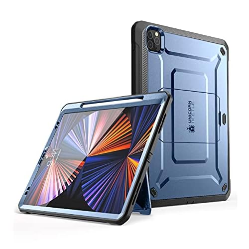 SUPCASE for iPad Pro 12.9 Inch 4th generation 2020 Case with Built-in Screen Protector & Stand(Unicorn Beetle Pro), [Military-Grade Protection] [Apple