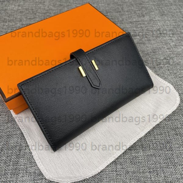 Designer Long Wallets Espom Whole Genuine Leather Zipper Coin Bag Card holders Purse Bags fashion Cowskin wallet For lady woman With Serial