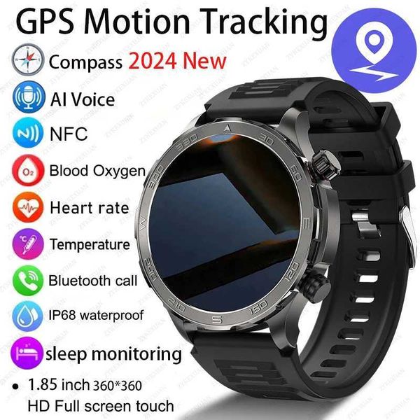 Smartwatch 2024New Call Smart Watch Men For 1.53 AMOLED Sn Heart Rate Monitor NFC IP68 Waterproof GPS Sport Smartwatch Z241026