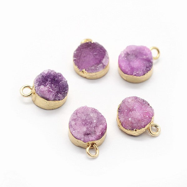 Natürliche Druzy Quartz Anhänger - charms