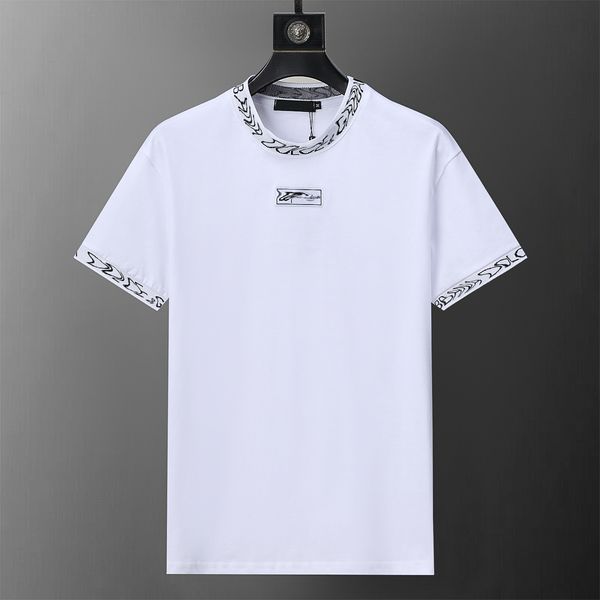 Camiseta masculina de alta qualidade Summer Summer Short Fashion Crewneck Letter impressa Camisa Slim Fit Casual Sports T-shirt Street Hip H