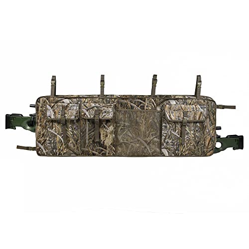 MYDAYS Double Gun Rack for UTV,Improve Style Gun Carrier Rifle Case Rear Storage Bag Roll Cage Cargo Organizer for 2 Guns Camo1