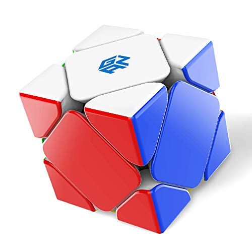 GAN Skewb 8 Magnets, Magnetic Speed Cube Gans Skewb Puzzle Cube Magic Cube Light-Weight GES Pro 90° Corner Cutting for Children Adult Competition