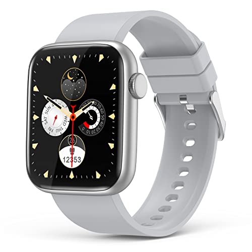 EarlySincere Smart Watches for Women Men, 1.9'' HD Full Touch Screen Fitness Tracker, IP67 Waterproof Smartwatch with Heart Rate,Blood Pressure Blood