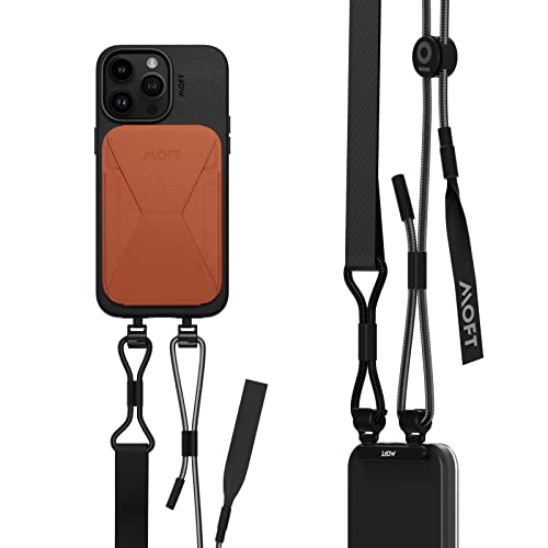 MOFT Phone Lanyard, Universal Adjustable Detachable Crossbody Long Lanyard with Phone Patch, Compatible with Most Smartphones, Length up to 150cm, Jet