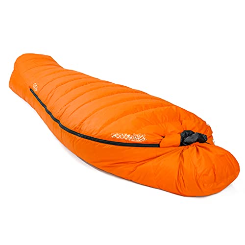 ZOOOBELIVES 10 Degree F Hydrophobic Down Sleeping Bag for Adults - Lightweight and Compact 4-Season Mummy Bag for Backpacking, Camping, Mountaineering