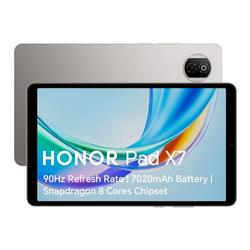 HONOR Pad X7, 90Hz Eye Comfort Display, 64GB Storage, 7020mAh Battery, Snapdragon 8 Cores Chipset,Slim Metal Body,AI Call Noise Cancellation,Android 1