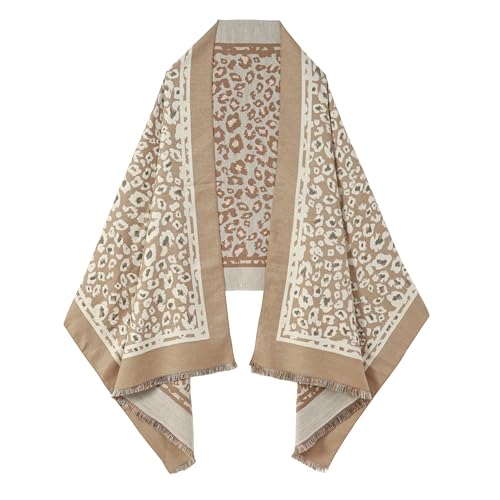 SWAT PANY Scarf for Women Pashmina Blanket Shawls and Wraps Winter Warm Scarves Khaki