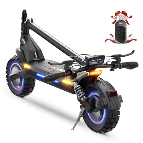iScooter Electric Scooter Adults, 2000W-1000W Motor Up to 28-38 MPH Top Speed Escooter, 10-11" Off-Road Pneumatic Tire Scooters for Adults with Cruise