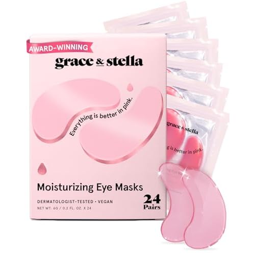grace & stella Award Winning Under Eye Mask - Birthday Gifts For Women - Bridesmaid Gifts - Reduce Dark Circles, Puffy Eyes, Undereye Bags, Wrinkles -