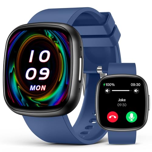 Smart Watch for Men Women,1.72" HD Touch Screen Fitness Tracker with Answer-Make Calls,IP68 Waterproof Heart Rate-Sleep-SpO2 Monitor, Pedometer, 100+