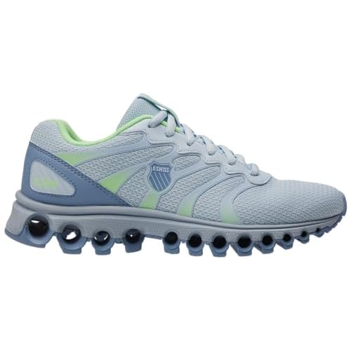 K-Swiss Women's Tubes 200 Training Shoe 6 Ice Water-Forever Blue-Paradise Green