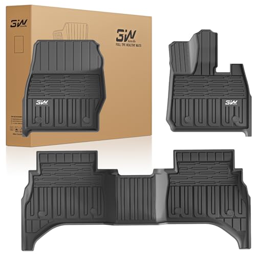 3W Floor Mats Fit for Range Rover Sport 2023-2024 2025 & Range Rover SE-HSE 2022-2025, All Weather TPE Floor Liner, Waterproof Non-Slip Easy to Clean
