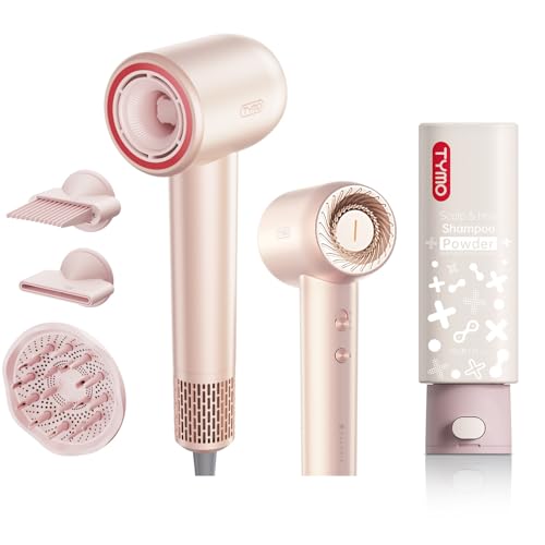 TYMO AIRHYPE Compact Hair Dryer and Clarifying Shampoo