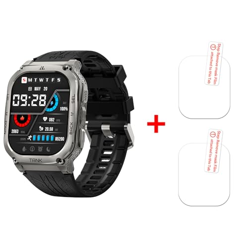 KOSPET Tank M3-M3 Ultra GPS Smart Watch with Tempered Glass Screen Protector(2 Pack)