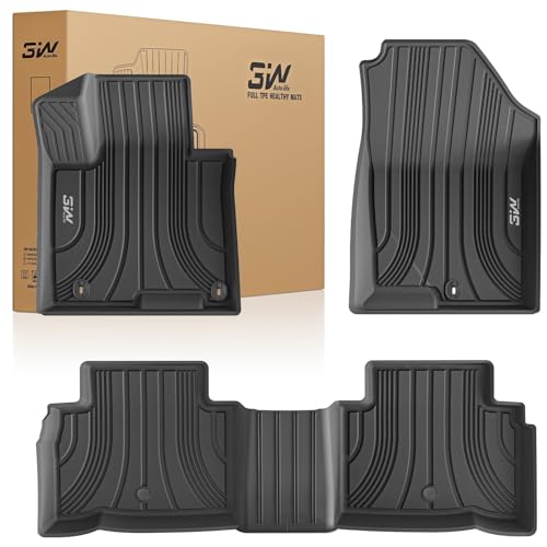 3W Floor Mats Fit 2022-2025 Hyundai Tucson (Not for Hybrid), All Weather TPE Custom Fit Car Floor Liners 1st & 2nd Row, Black 1. Hyundai Tucson | 22-2
