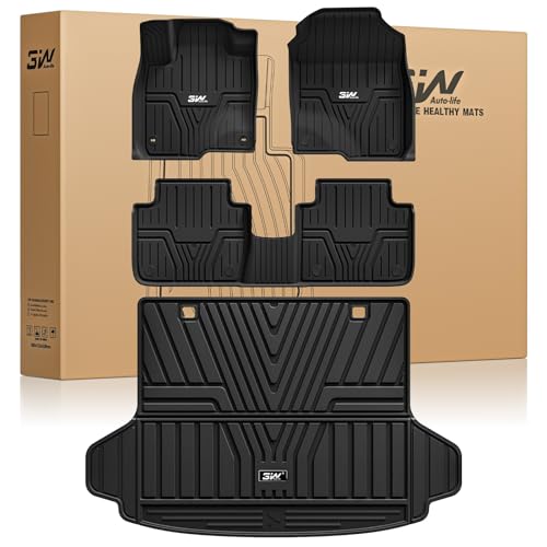3W Floor Mats & Cargo Liner Fit for Honda HR-V 2023 2024 2025 & Acura ADX 2025, Honda HRV Accessories TPE Custom Fit Floor Liner and Cargo Liner Mat (