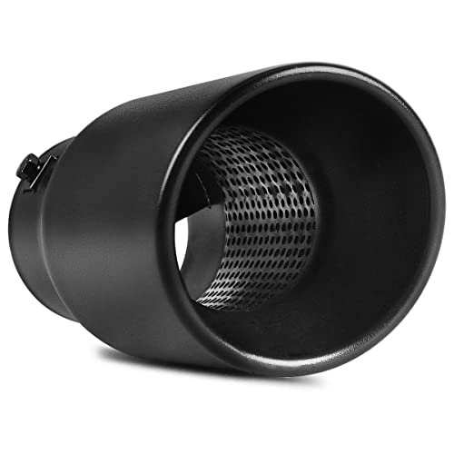 YITAMOTOR 1.5-2.5 Inch Inlet Exhaust Tip Adjustable, 4" Outlet 9" Long Stainless Steel Professional Diesel Exhaust Tip for All 1.5"- 1.75"- 2.0"- 2.25