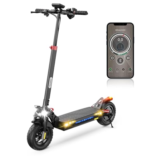 iScooter iX3/iX4 Electric Scooter, 10" Off Road Tires, 800W Motor E-Scooter Up to 25/28 Miles Range,Top Speed 25/28 MPH, Adjustable Handlebar Height,F
