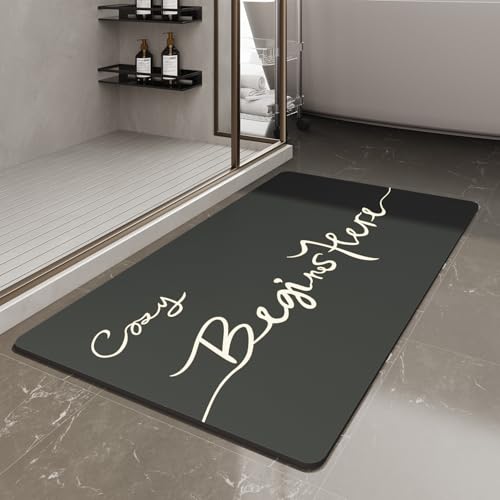 Bath Mat-Bath Mat Rug Non Slip Super Absorbent Stain Resistant Quick Dry Thin Bathroom Rug-Bath Mats for Bathroom Floor Bathtub Vanity-Bathmat Bath Ru