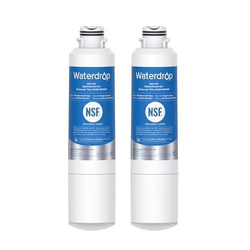 Waterdrop DA29-00020B Refrigerator Water Filter, Replacement for Samsung® HAF-CIN-EXP, DA29-00020B-1, RF263BEAESR, RF4287HARS, Reduce Chlorine, bad T