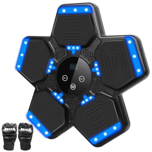 2025 Music Boxing Machine for Kids: Smart Bluetooth Wall Mounted Punching Pad - 6 7 8 9 10 11 12+ Kids Electronic Training Sport Equipment for Home Gy